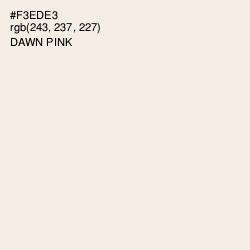 #F3EDE3 - Dawn Pink Color Image